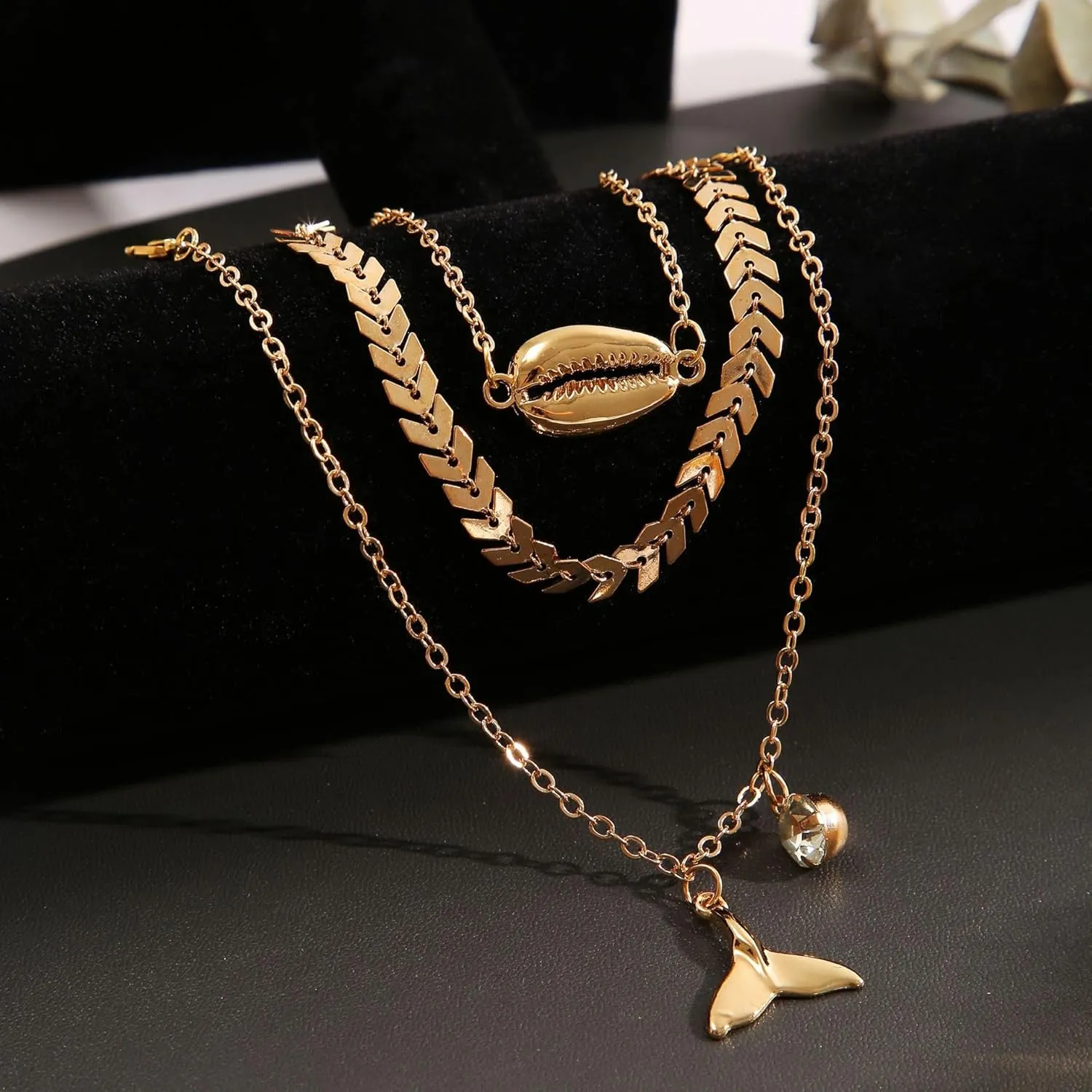 14k Gold Ankle Bracelets,Anklets for Women,Womens Waterproof Anklet Bracelet,Cuban Link Anklets Set,Woman Dainty Filled Beach Anklets Bracelets Jewelry for Women,Non Tarnish,Gold Plated