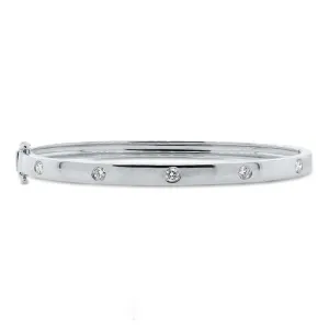 14K GOLD DIAMOND AVERY BANGLE