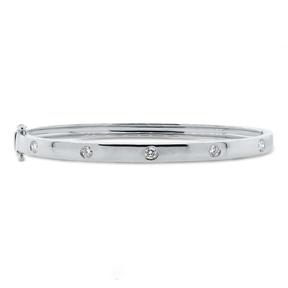 14K GOLD DIAMOND AVERY BANGLE