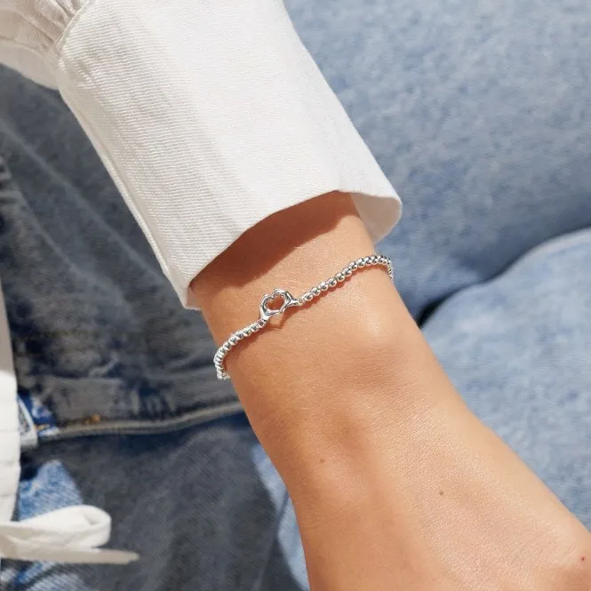 A Little Friendship Laughter Happiness Silver Plated 17.5cm Bracelet 7019
