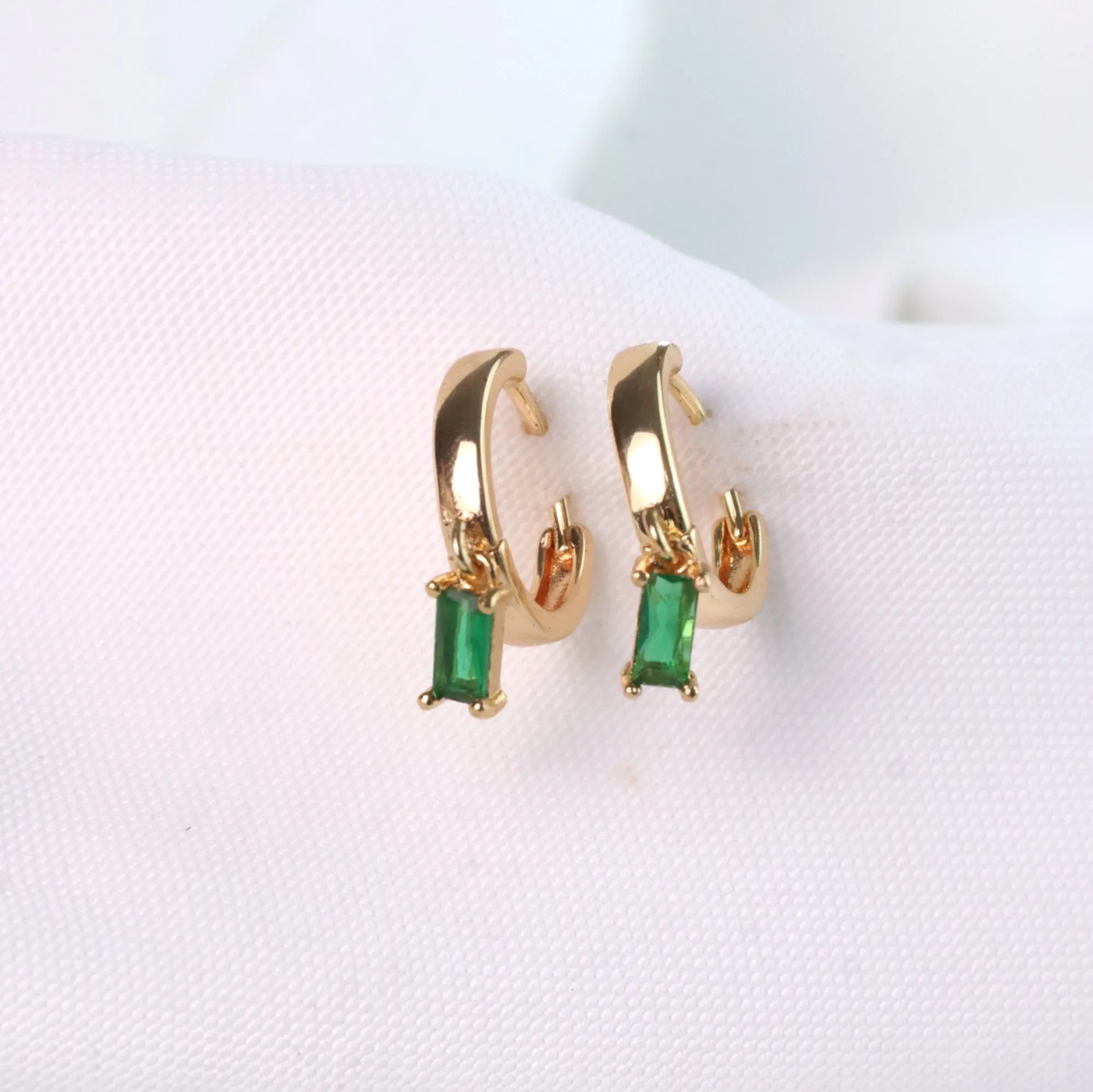 Anthea | 24k Gold Plated Hoops