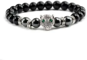 Bracelet Men Black Lava Healing Balance Beads Reiki Buddha Prayer Natural Stone Yoga Bracelet For Women,Black Light,S 3