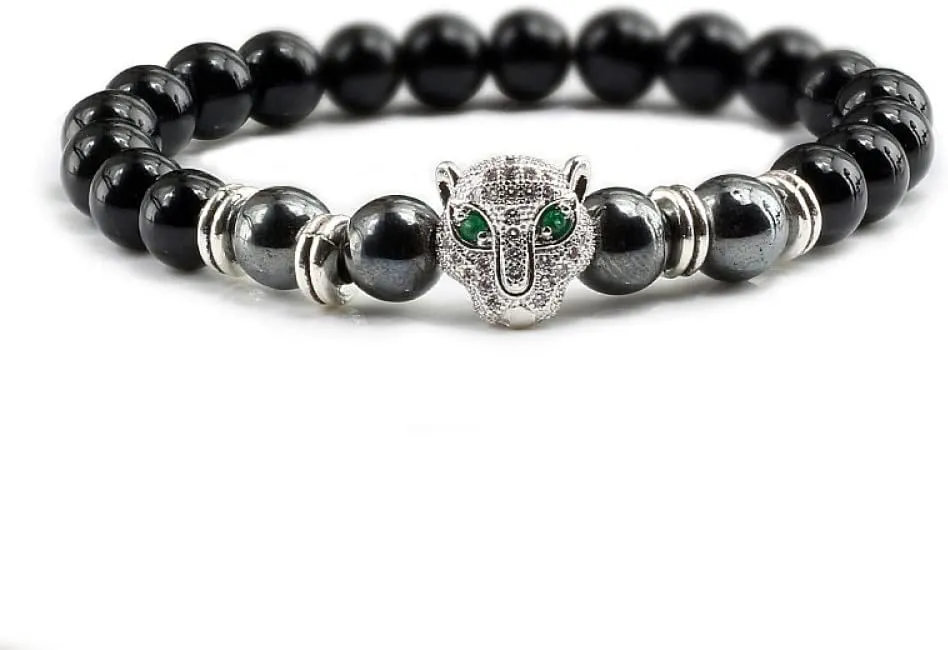 Bracelet Men Black Lava Healing Balance Beads Reiki Buddha Prayer Natural Stone Yoga Bracelet For Women,Black Light,S 3