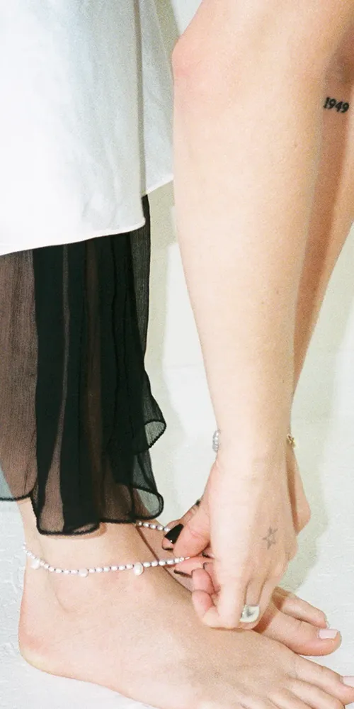 Contessa Pearl Anklet
