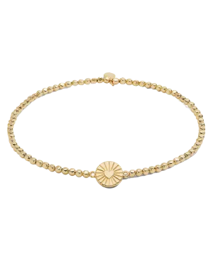 Heart Anklet in Gold