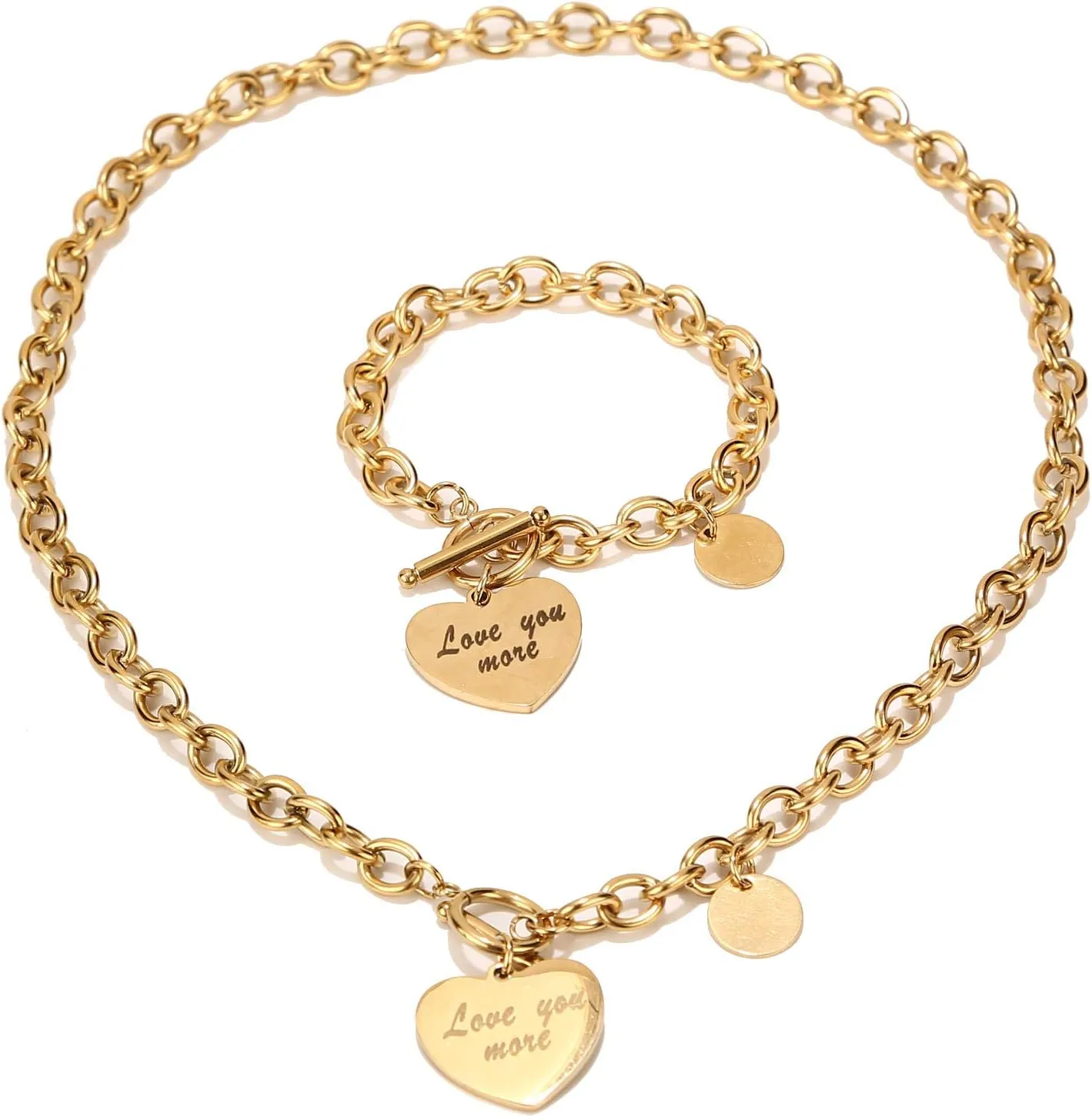 Heart Pendant Anklets Love Forever Gold Bracelet for Women