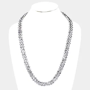 iLLASPARKZ Faceted Glass Beaded Long Necklace