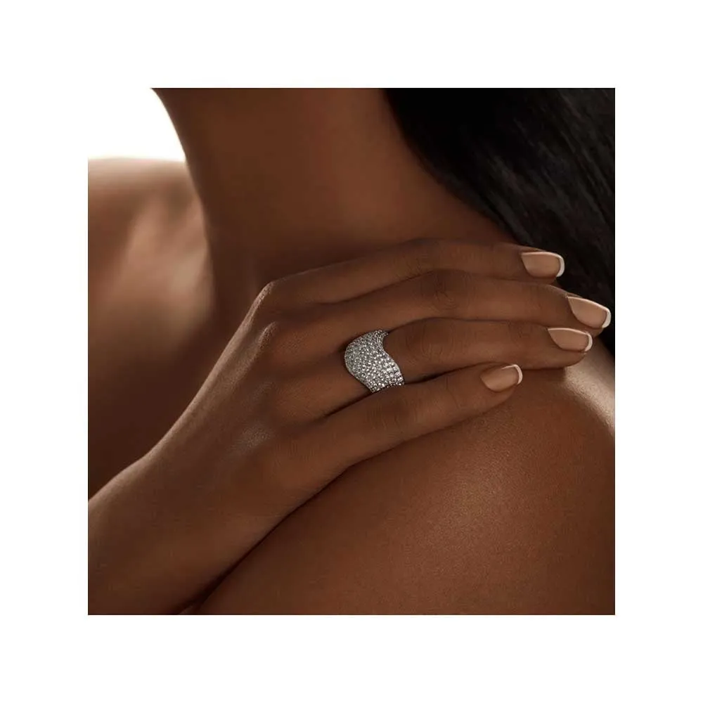 Kaj Fine Jewellery Diamond Wave Ring in 18KT White Gold