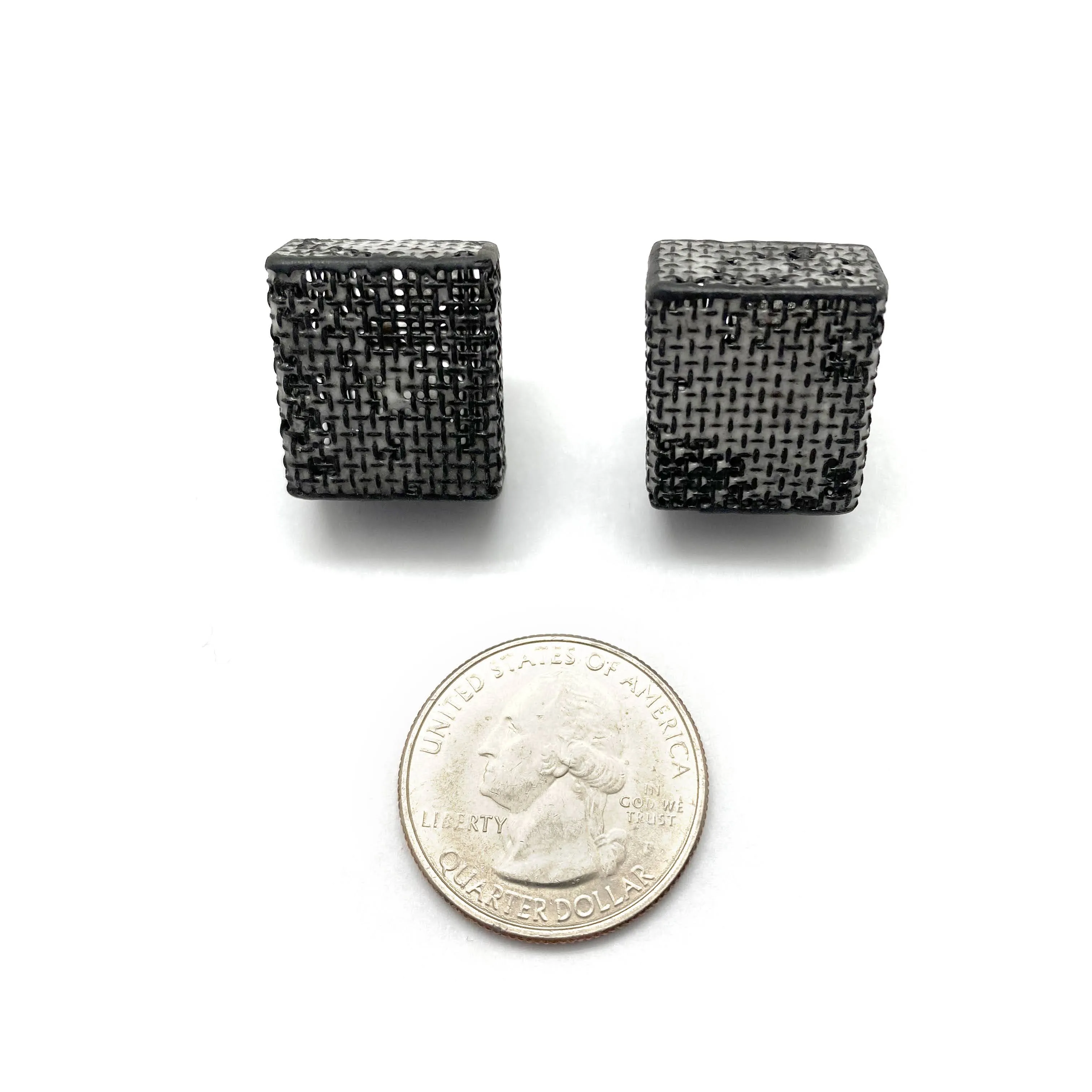 Large Hollow Mesh Square Studs