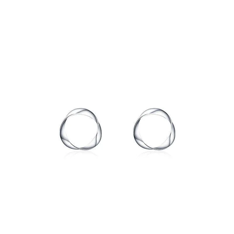 Personalized Fashion Irregular Geometric Circular Design Simple Earrings