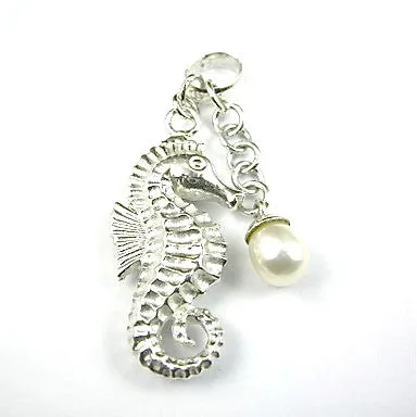 Seahorse & Pearl Pendant