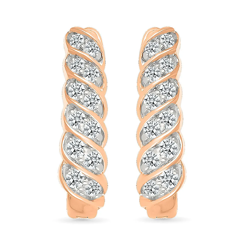 Simply Elegant Diamond Earrings